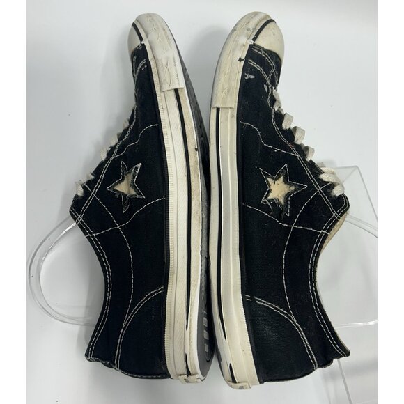 Converse One Star Mens Black White Size 13 Y2K Vintage Low Top Shoes Lace Up - Picture 5 of 10